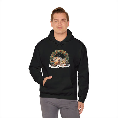 Snowy Village Bliss - Hooded Sweatshirt