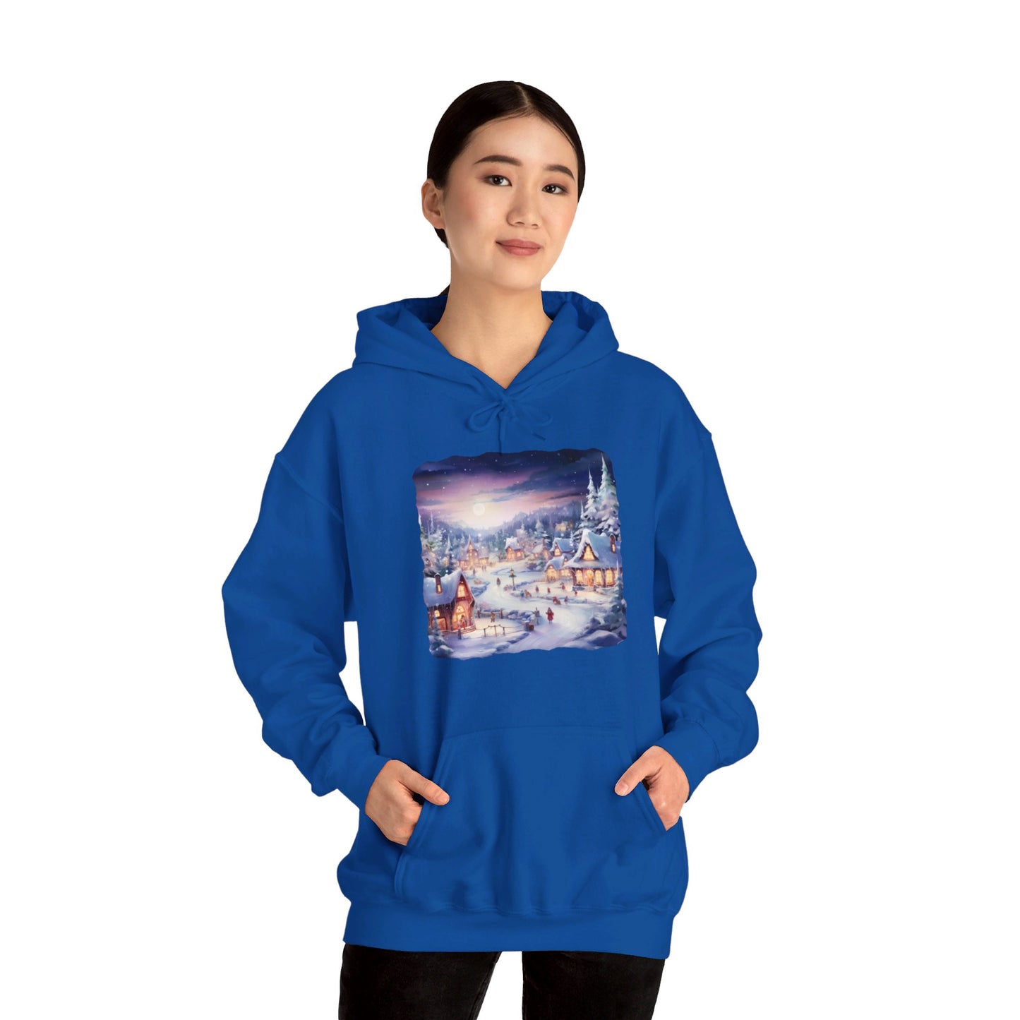 Snowy Christmas Village 3 - Hooded Sweatshirt