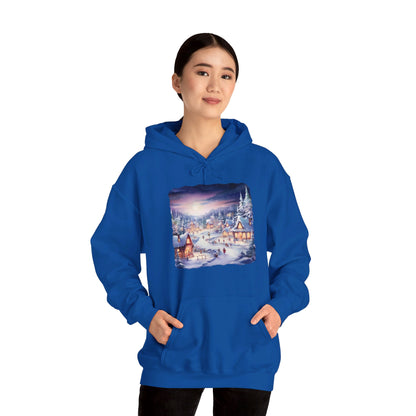 Snowy Christmas Village 3 - Hooded Sweatshirt