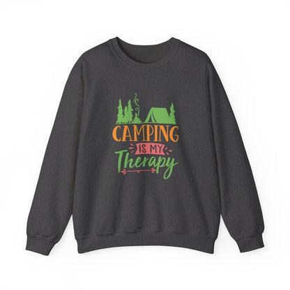 Camping Is My Therapy  - Crewneck Sweatshirt