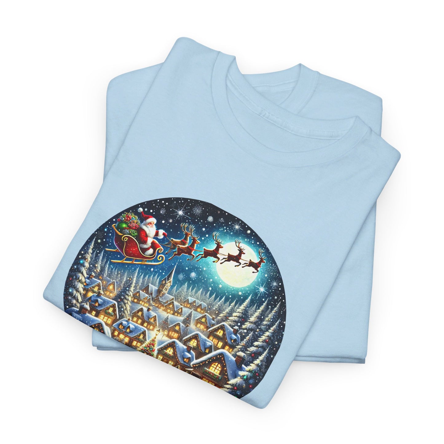 Santa's Snowy Flight - T-Shirt