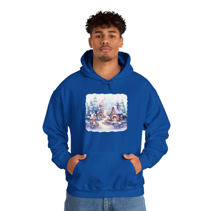 Snowy Christmas Village 4 - Hooded Sweatshirt