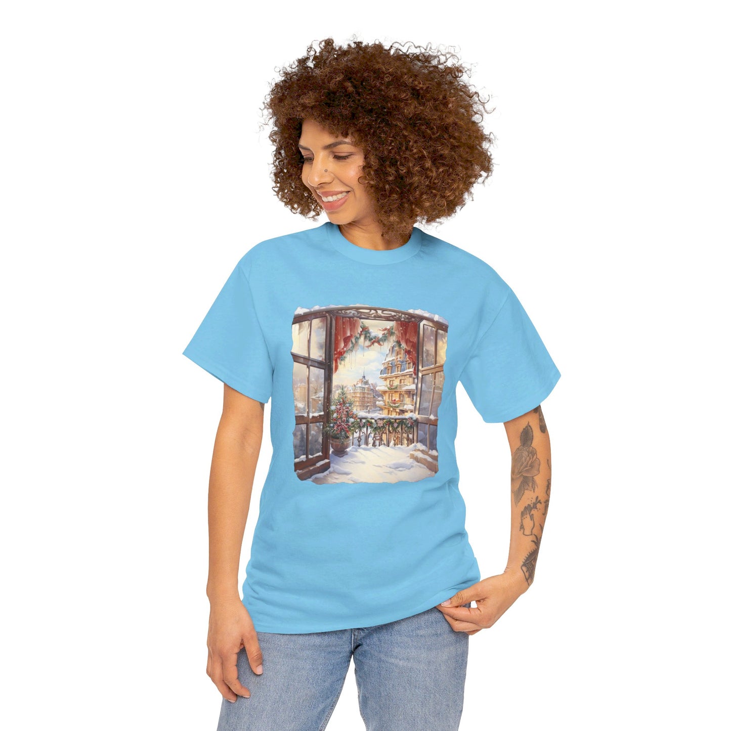 Christmas City To The Window  - T-Shirt