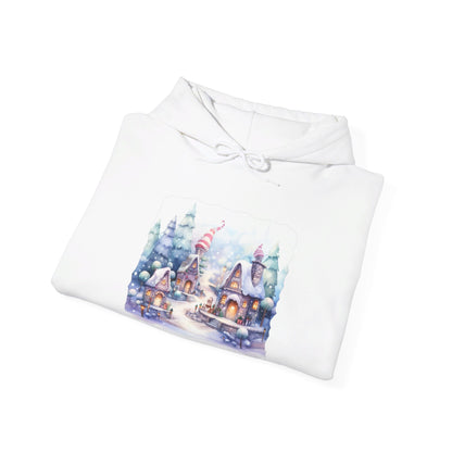 Snowy Christmas Village 4 - Hooded Sweatshirt