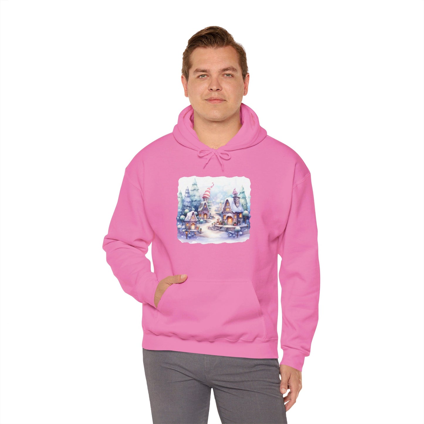 Snowy Christmas Village 4 - Hooded Sweatshirt