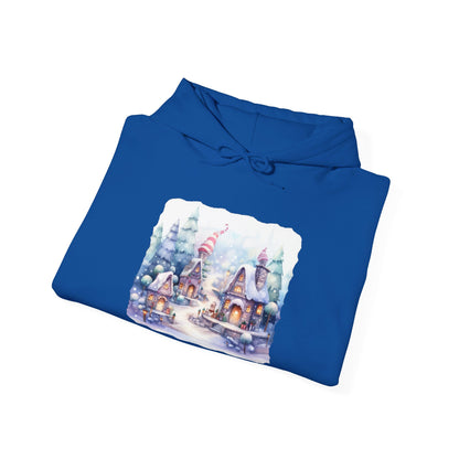 Snowy Christmas Village 4 - Hooded Sweatshirt