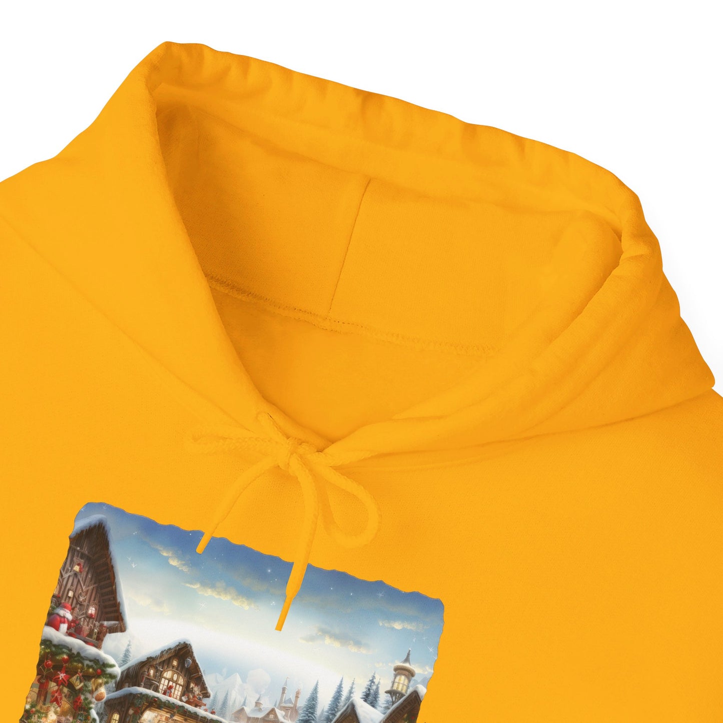 Snowy Christmas Village North Pole - Hooded Sweatshirt