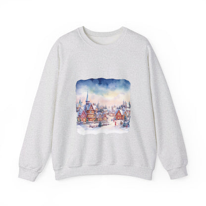 Snowy Christmas Village 7 - Sweatshirt