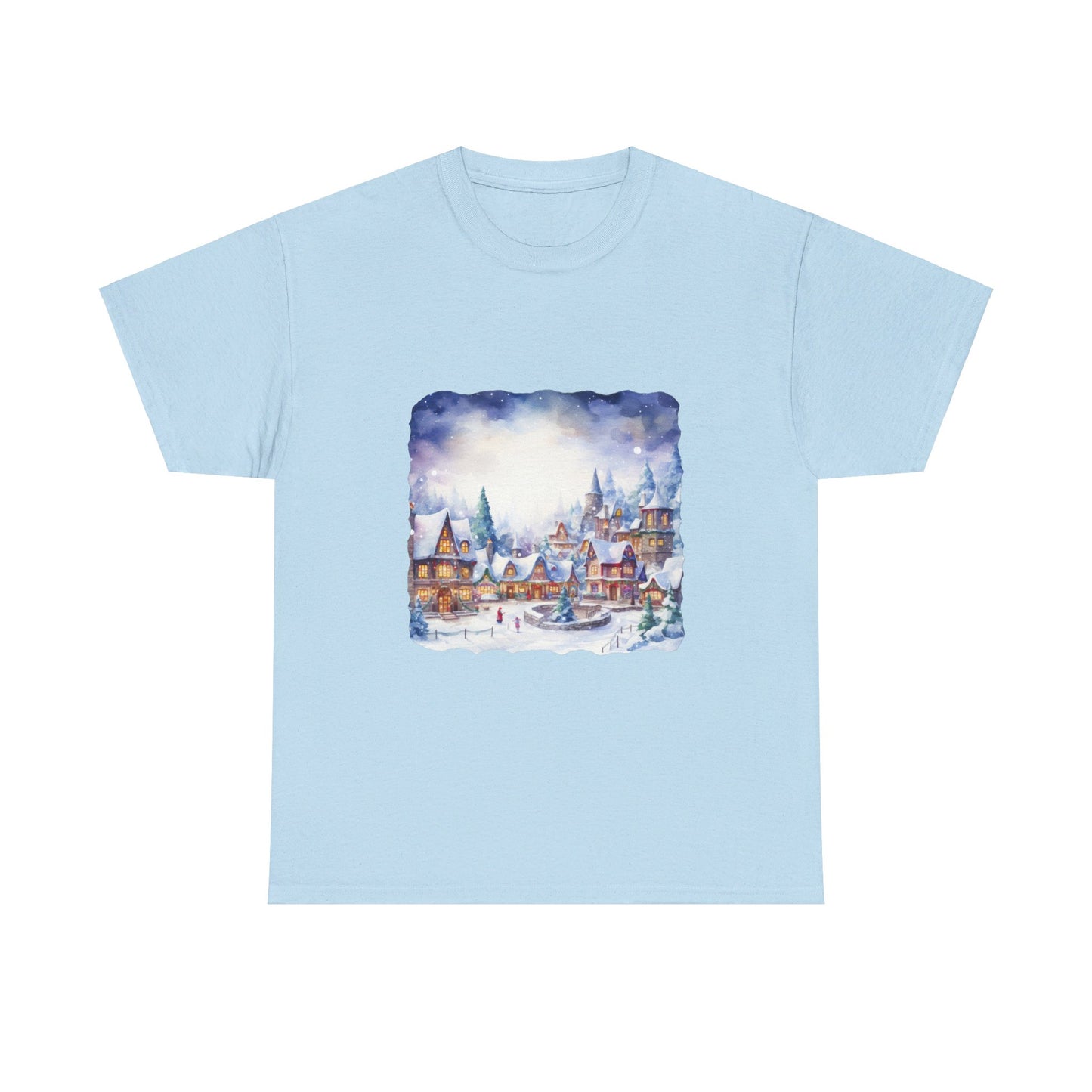 Snowy Christmas Village 5 - T-Shirt