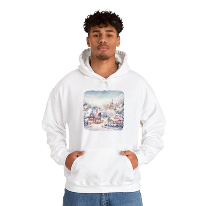 Snowy Christmas Village - Hooded Sweatshirt