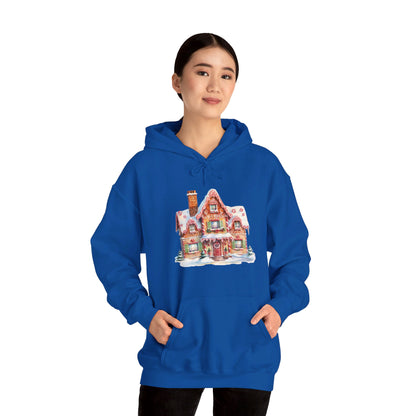 Snowy Christmas Village 14 - Hooded Sweatshirt