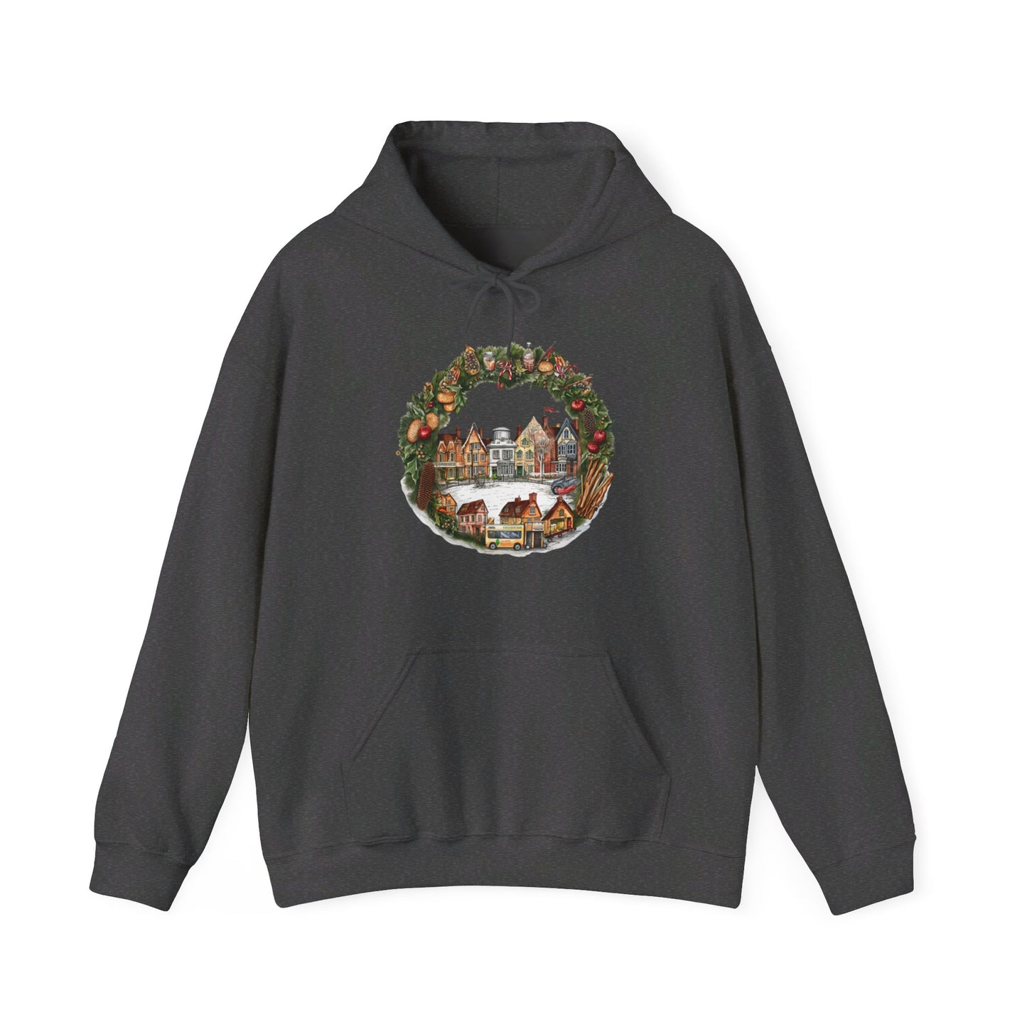 Whimsical Village Christmas - Hooded Sweatshirt