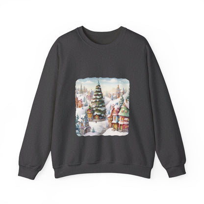 Snowy Christmas Village 16 - Sweatshirt