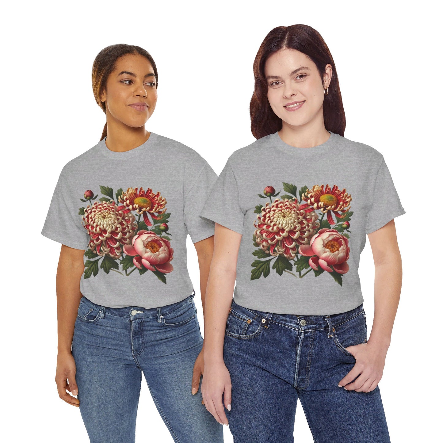 November Flowers - Birth Month - T-Shirt