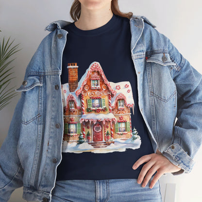 Christmas Snowy Village-14-T-Shirt