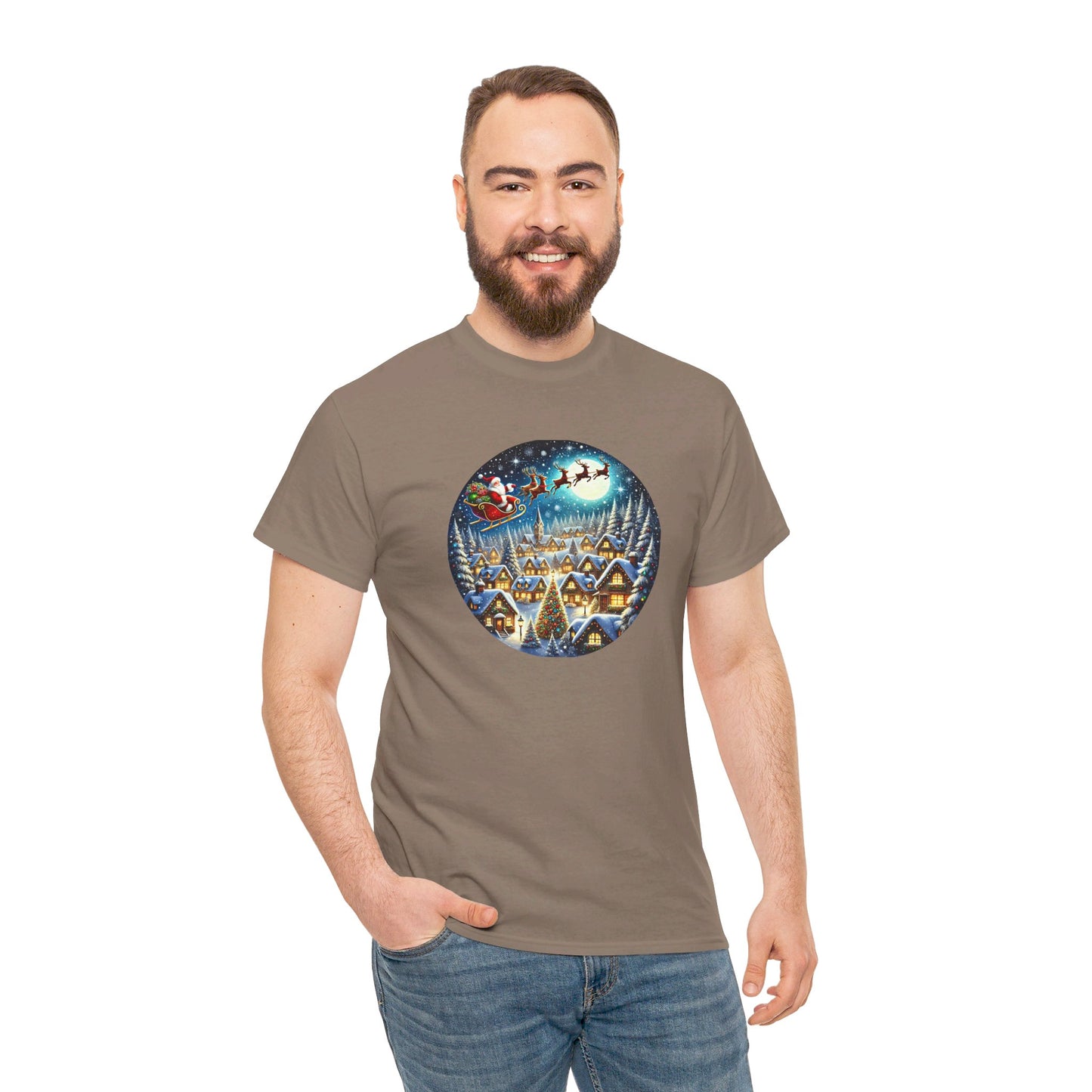 Santa's Snowy Flight - T-Shirt