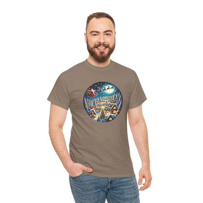 Santa's Snowy Flight - T-Shirt