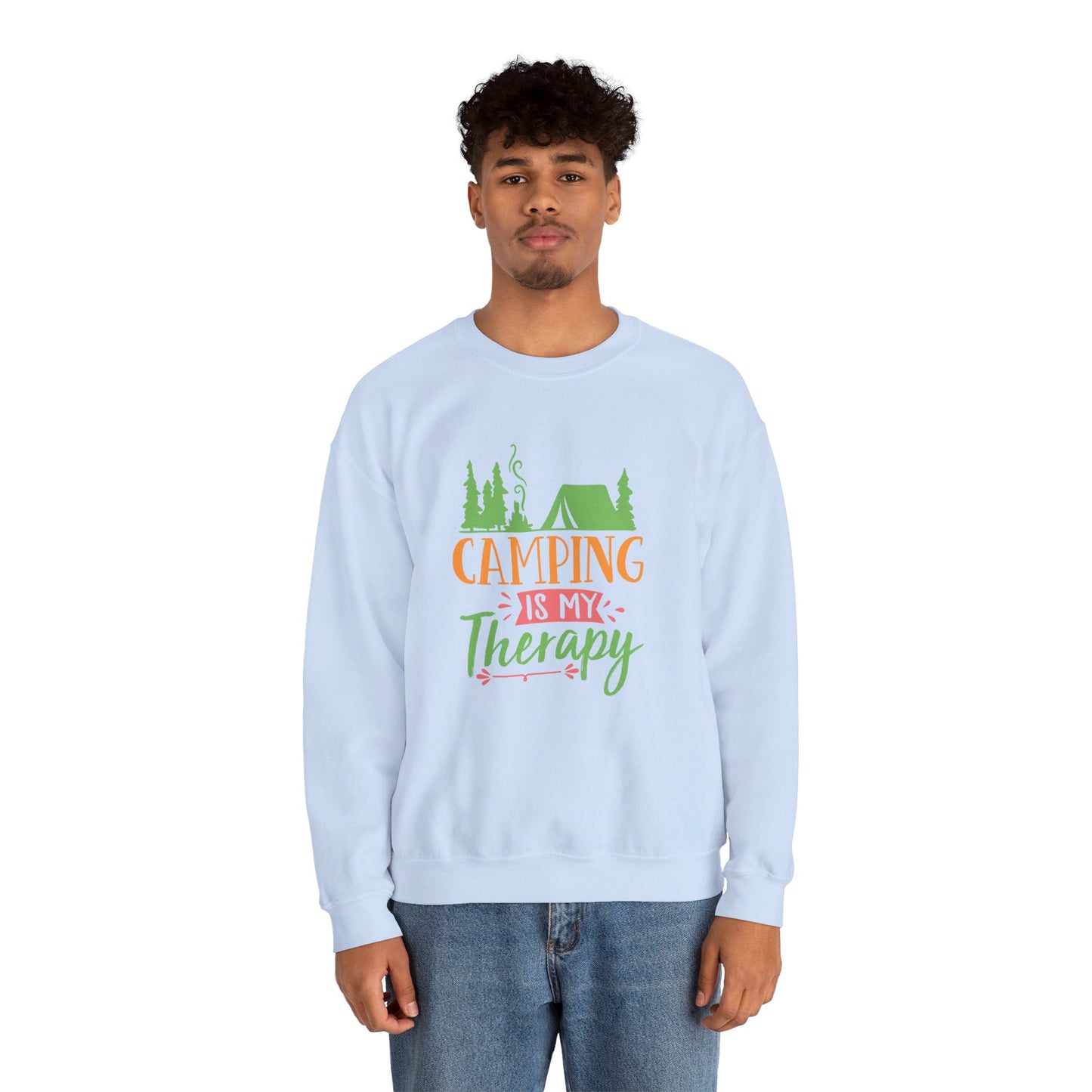 Camping Is My Therapy  - Crewneck Sweatshirt