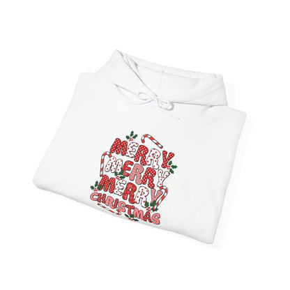 Merry Stacked Christmas- Hooded Sweatshirt