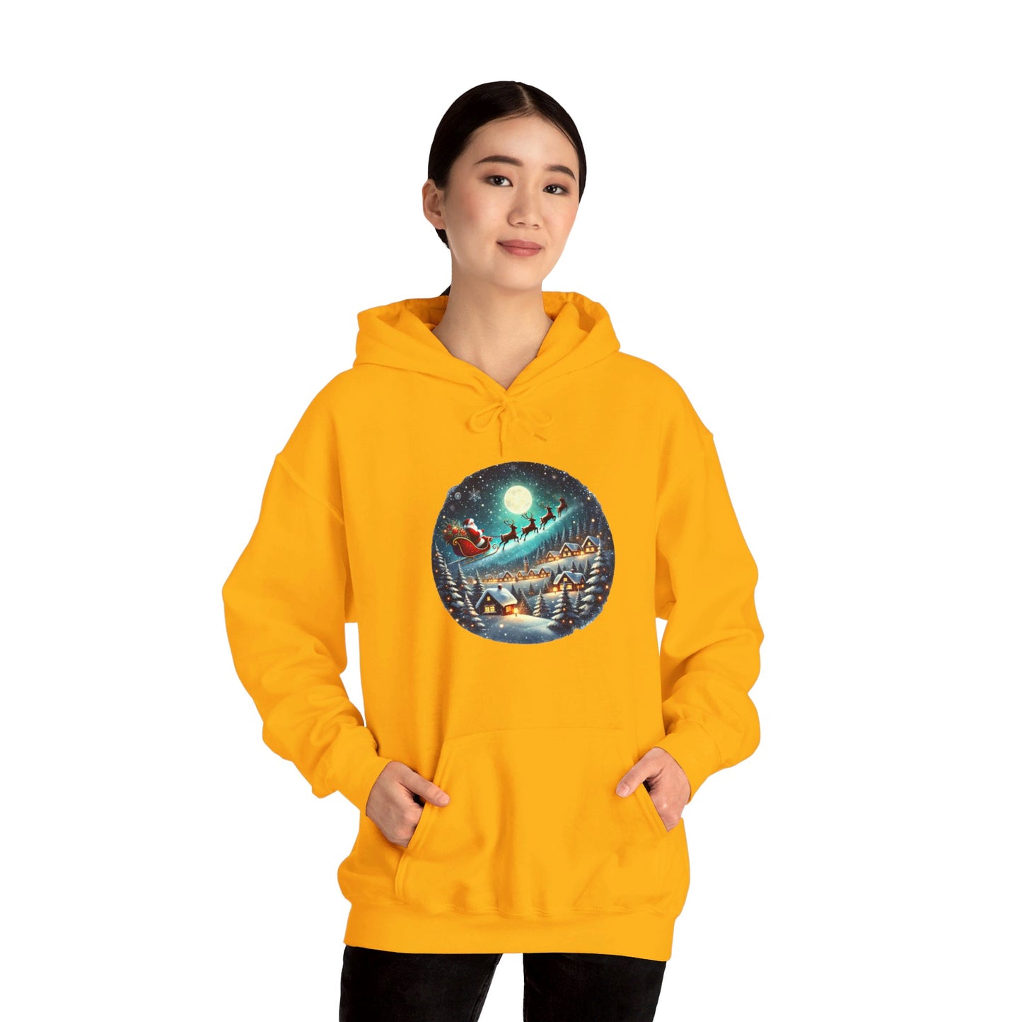 Moonlit Santa Ride - Hooded Sweatshirt