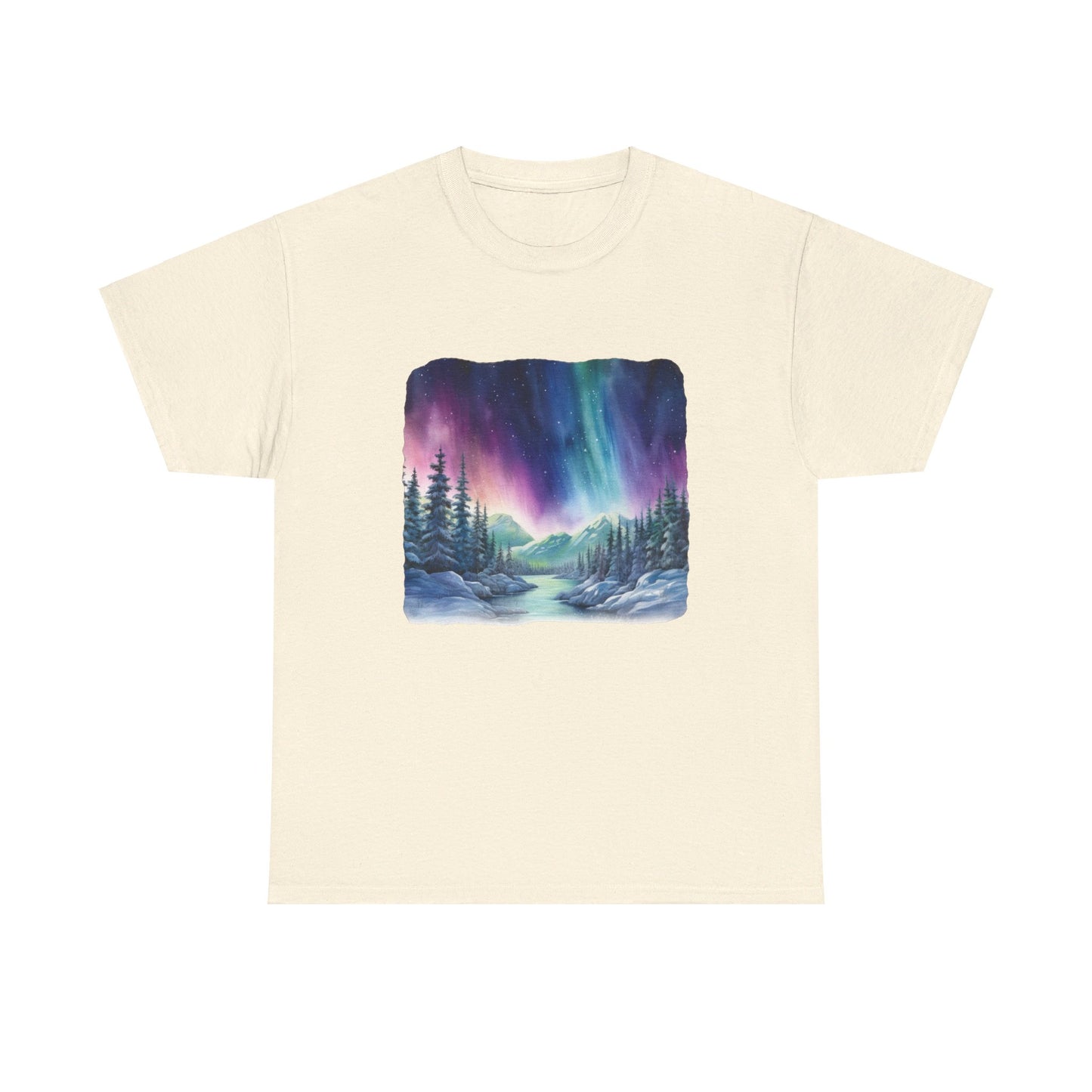 Northern Lights Watercolor  - T-Shirt