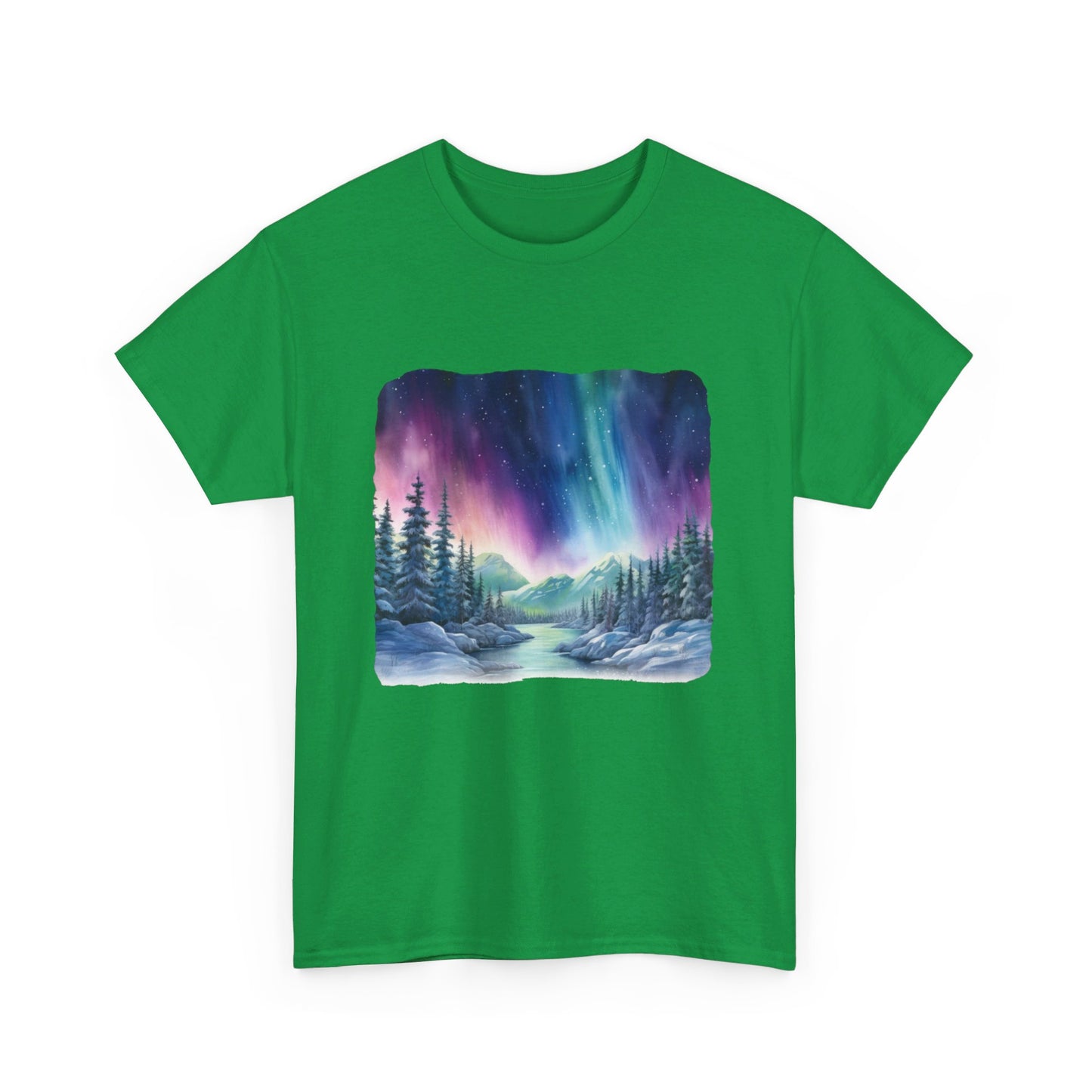 Northern Lights Watercolor  - T-Shirt