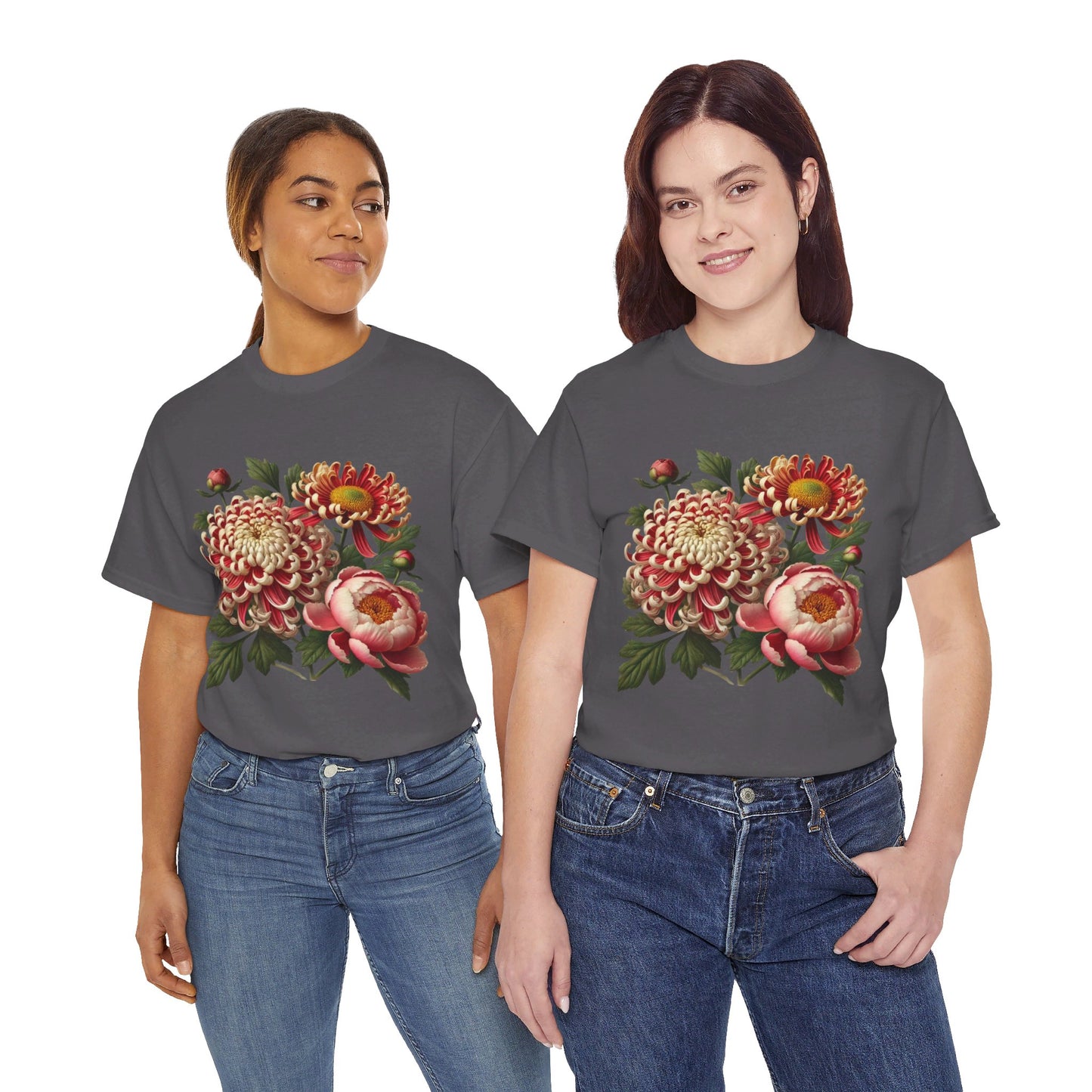 November Flowers - Birth Month - T-Shirt