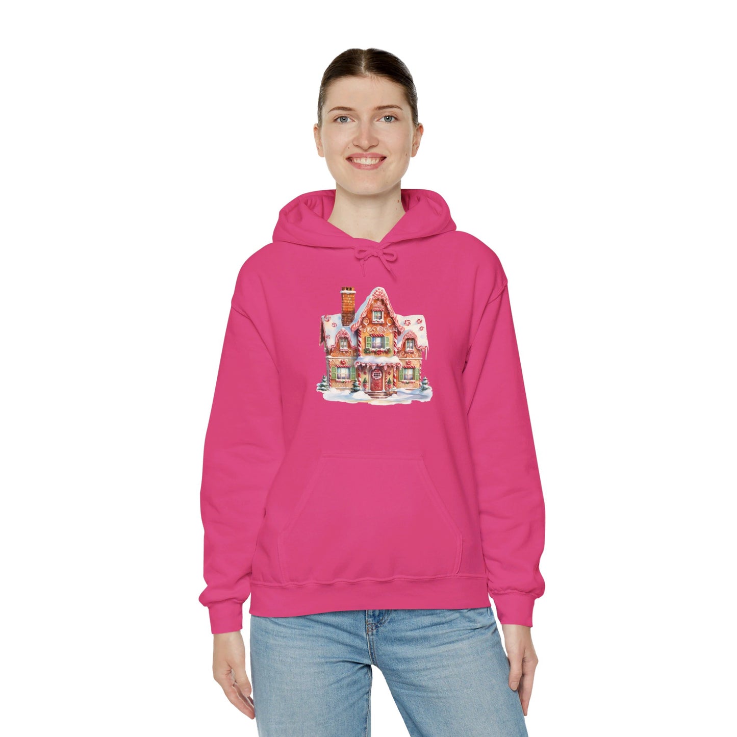 Snowy Christmas Village 14 - Hooded Sweatshirt