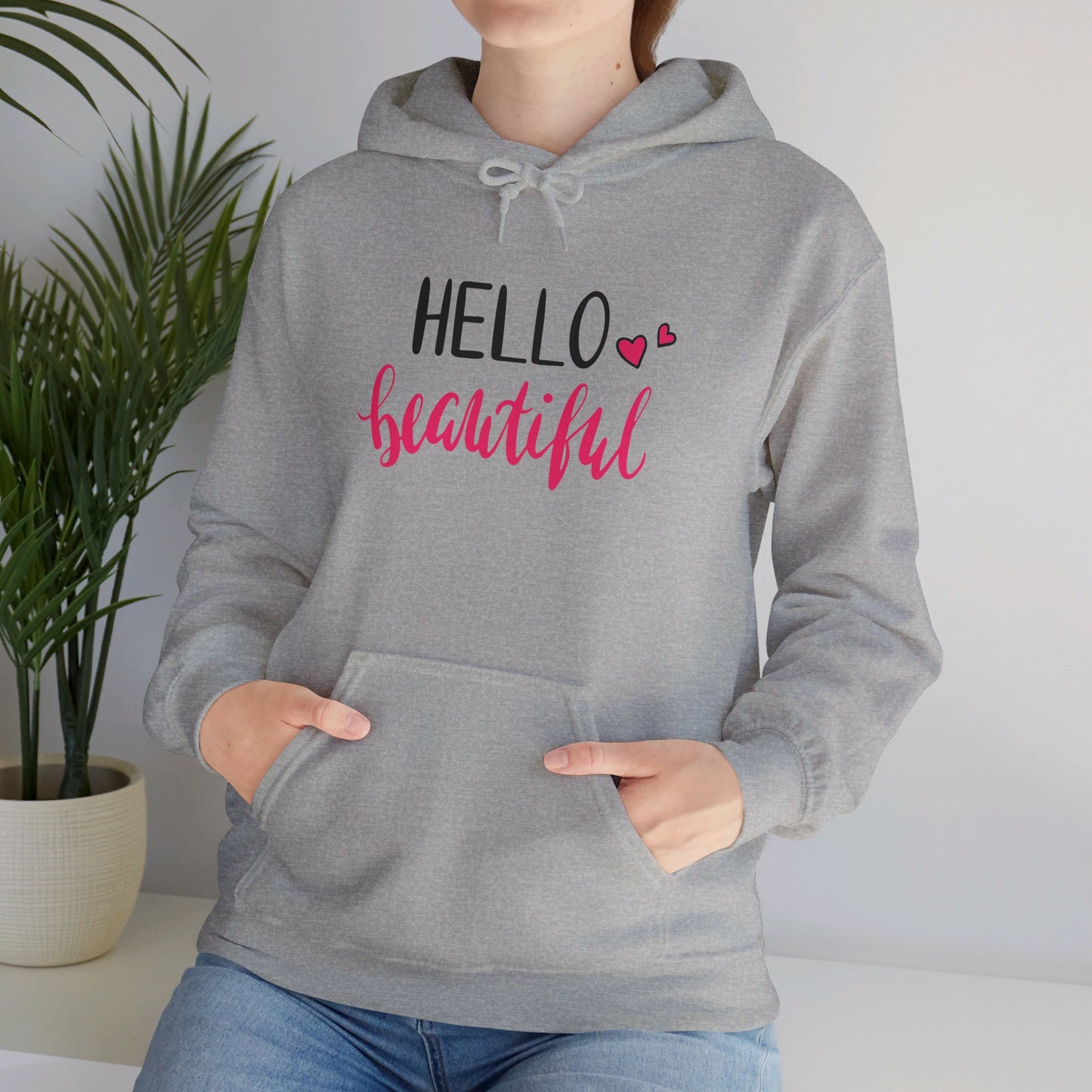 Hello Beautiful, Embrace Your Radiance - Hooded Sweatshirt