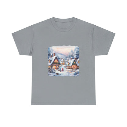 Snowy Christmas Village 6 - T-Shirt