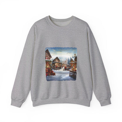 Snowy Christmas Village North Pole - Sweatshirt