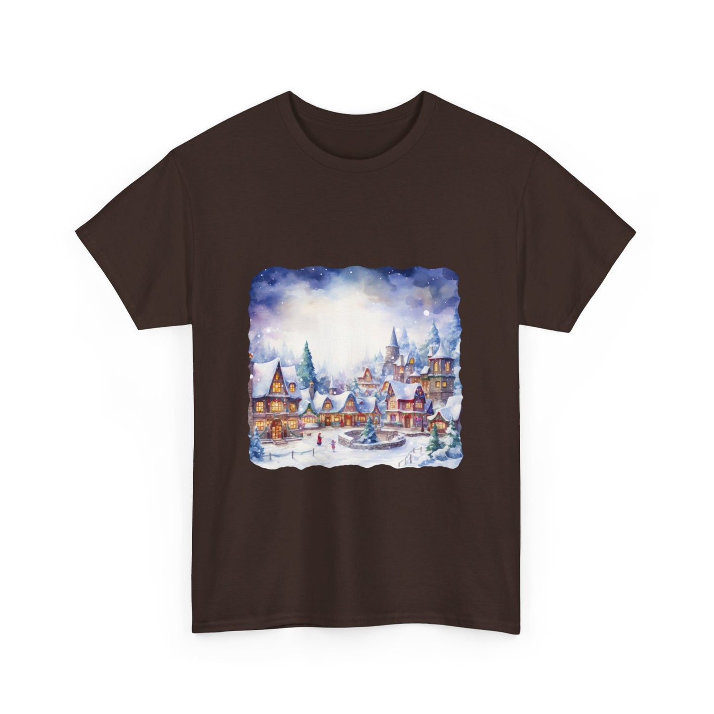 Snowy Christmas Village 5 - T-Shirt