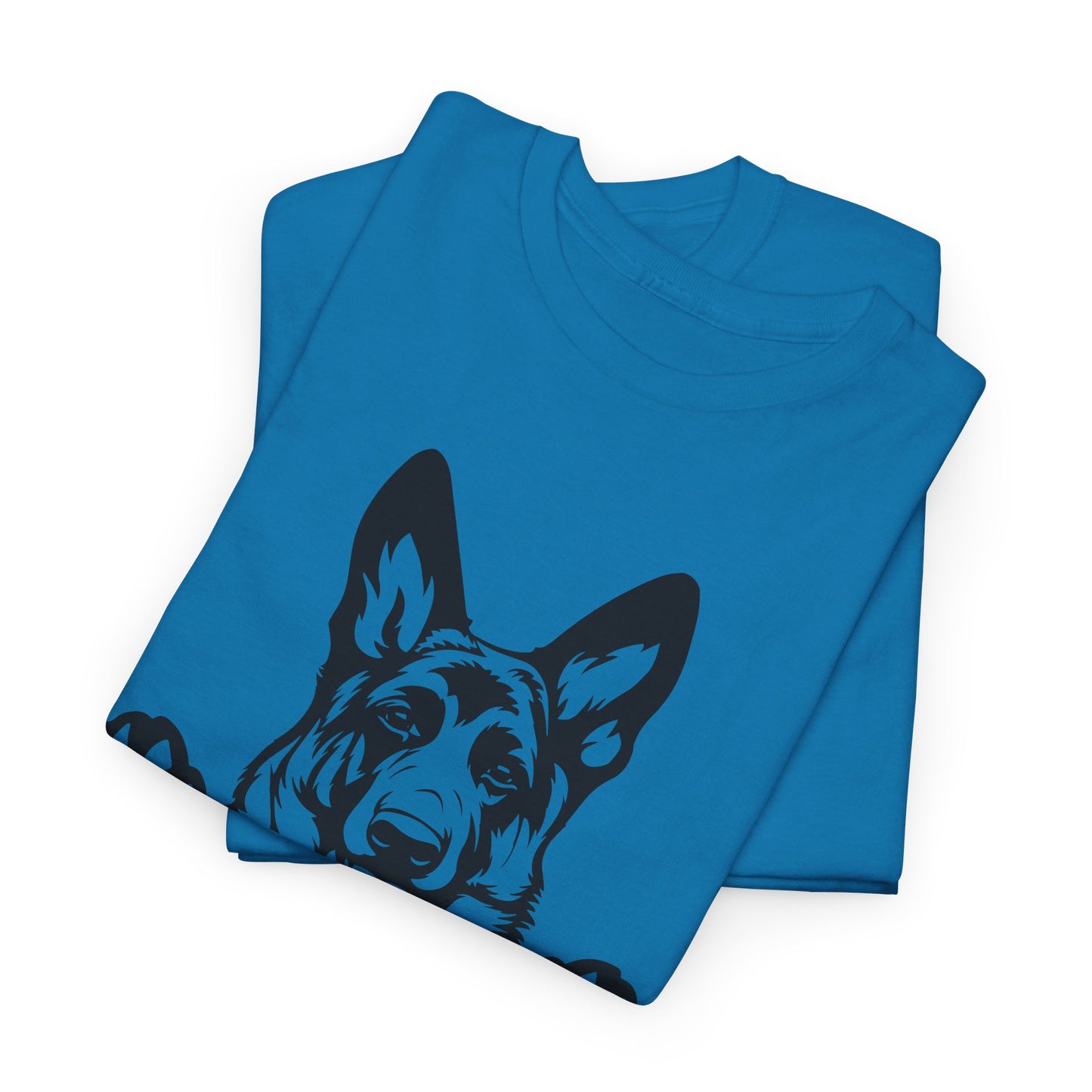 German Shepherd, Peeking with Charm - T-Shirt