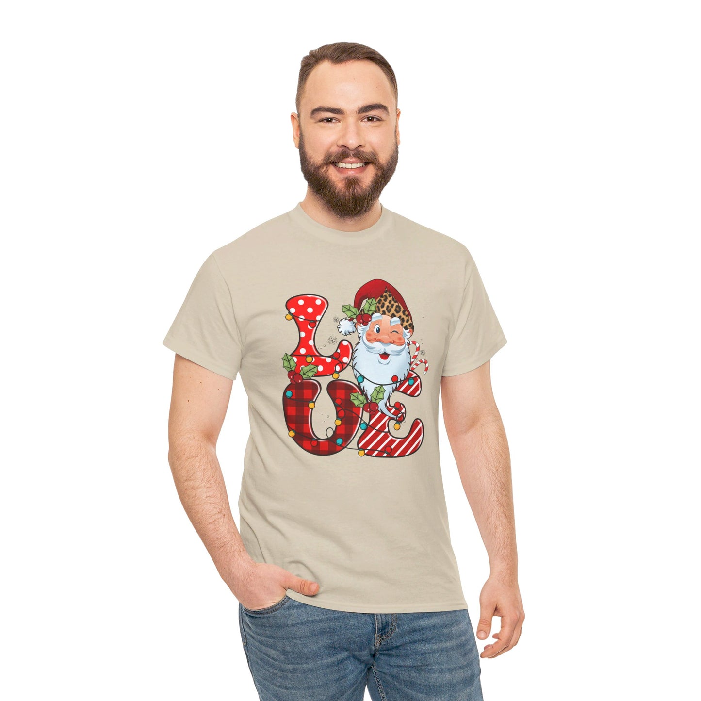 Festive Santa LOVE - T-Shirt