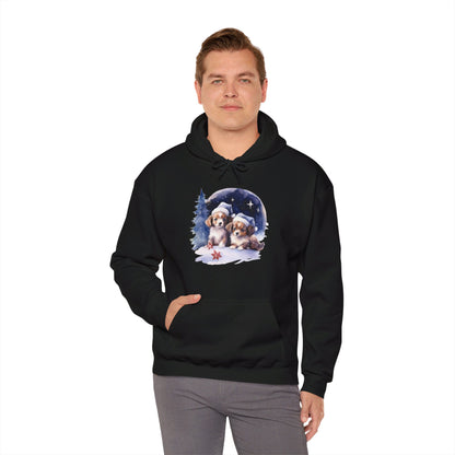 Snowy Christmas Dogs - Hooded Sweatshirt