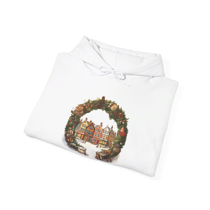 Peaceful Village Christmas - Hooded Sweatshirt