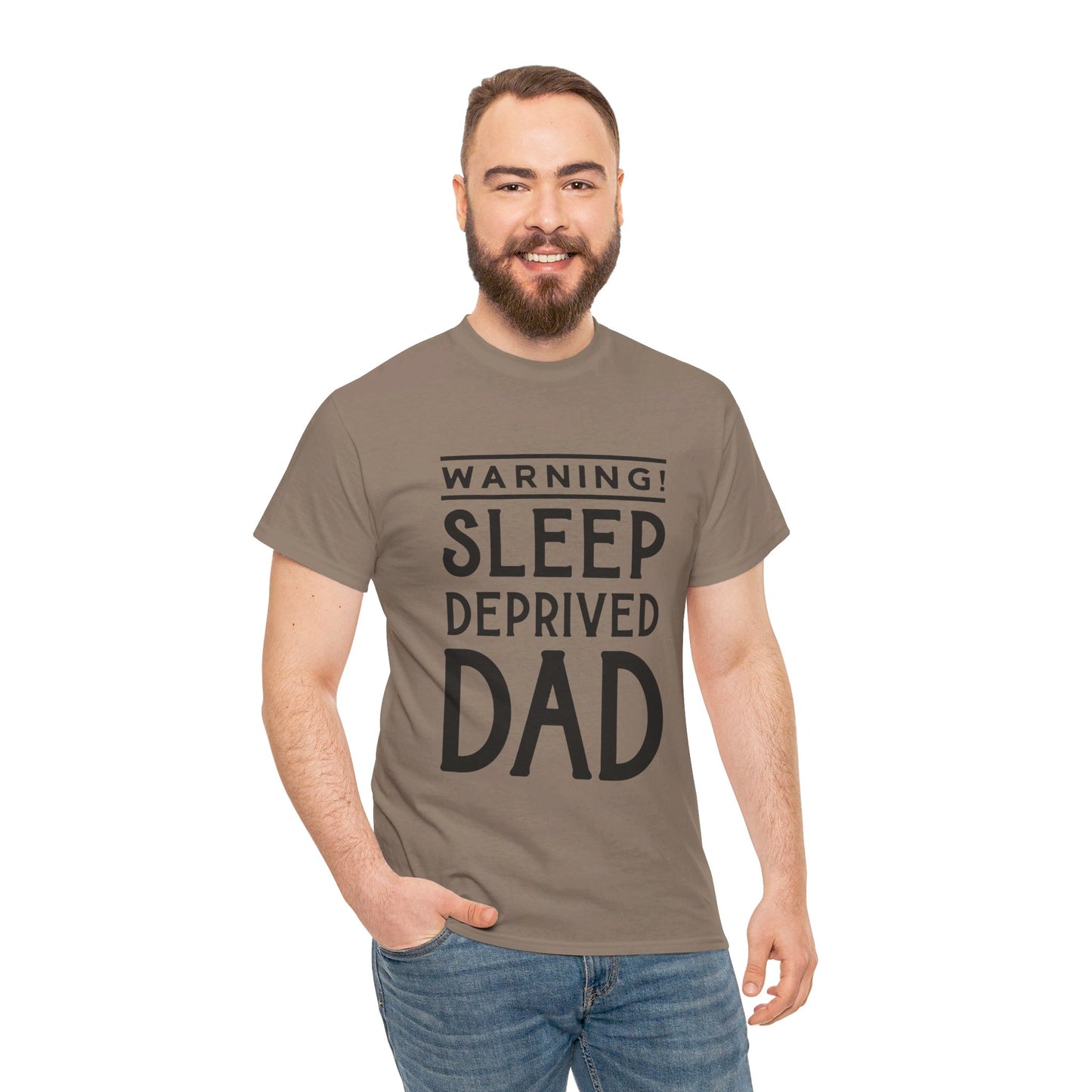 Warning Sleep Deprived Dad - T-Shirt