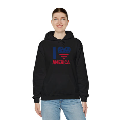 Heartfelt Love for the America - Hooded Sweatshirt