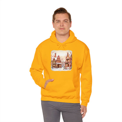 Snowy Christmas Village 11 - Hooded Sweatshirt