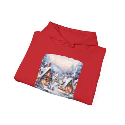 Snowy Christmas Village 6 - Hooded Sweatshirt