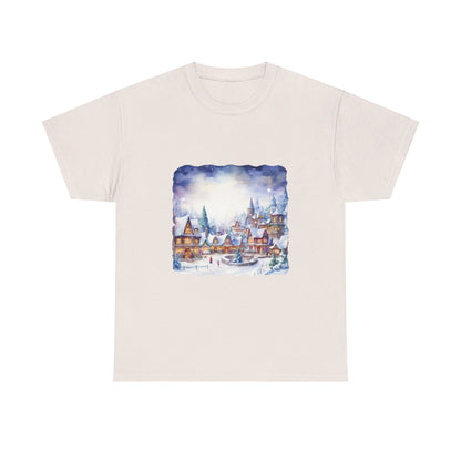 Snowy Christmas Village 5 - T-Shirt