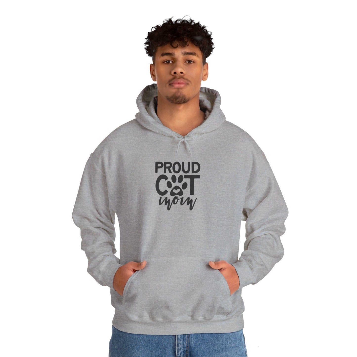 Proud Cat Mom Feline Love Forever - Hooded Sweatshirt