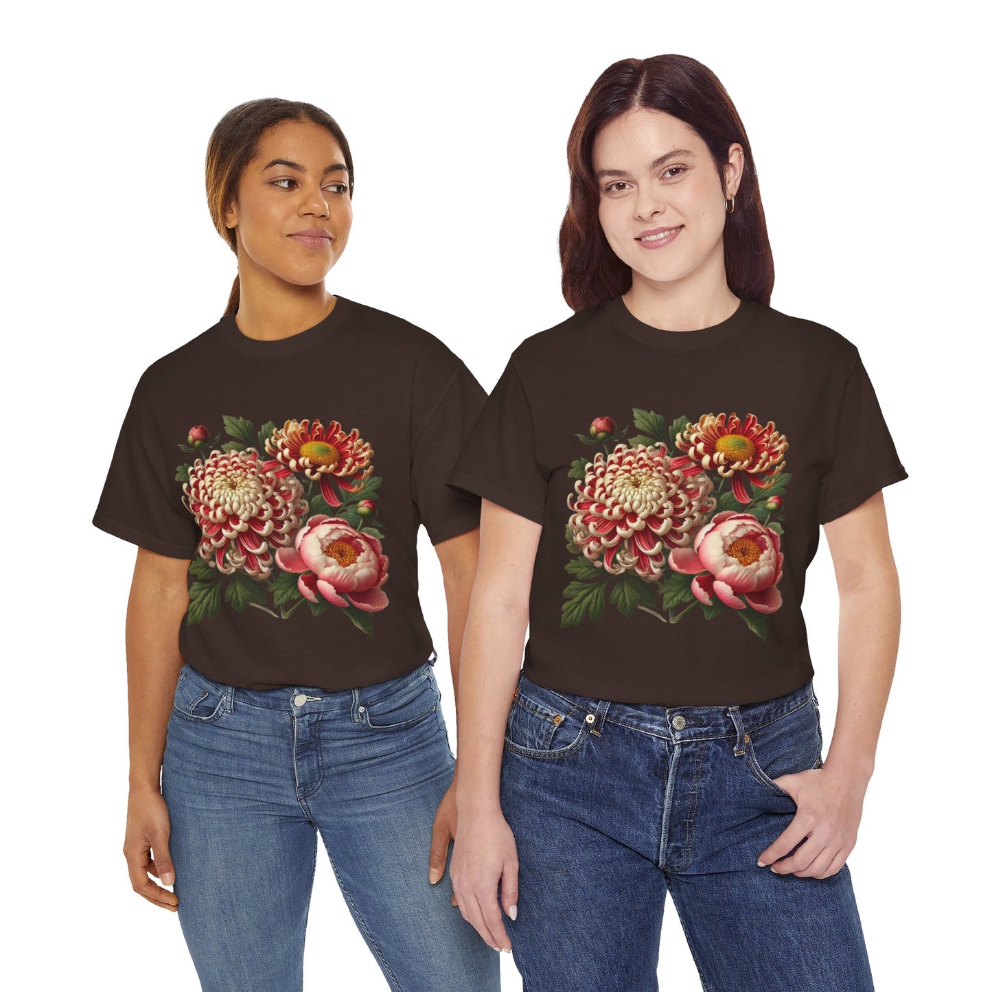 November Flowers - Birth Month - T-Shirt