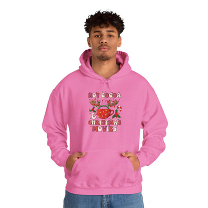 Hot Cocoa & Christmas Movies Design - Hooded Sweatshirt