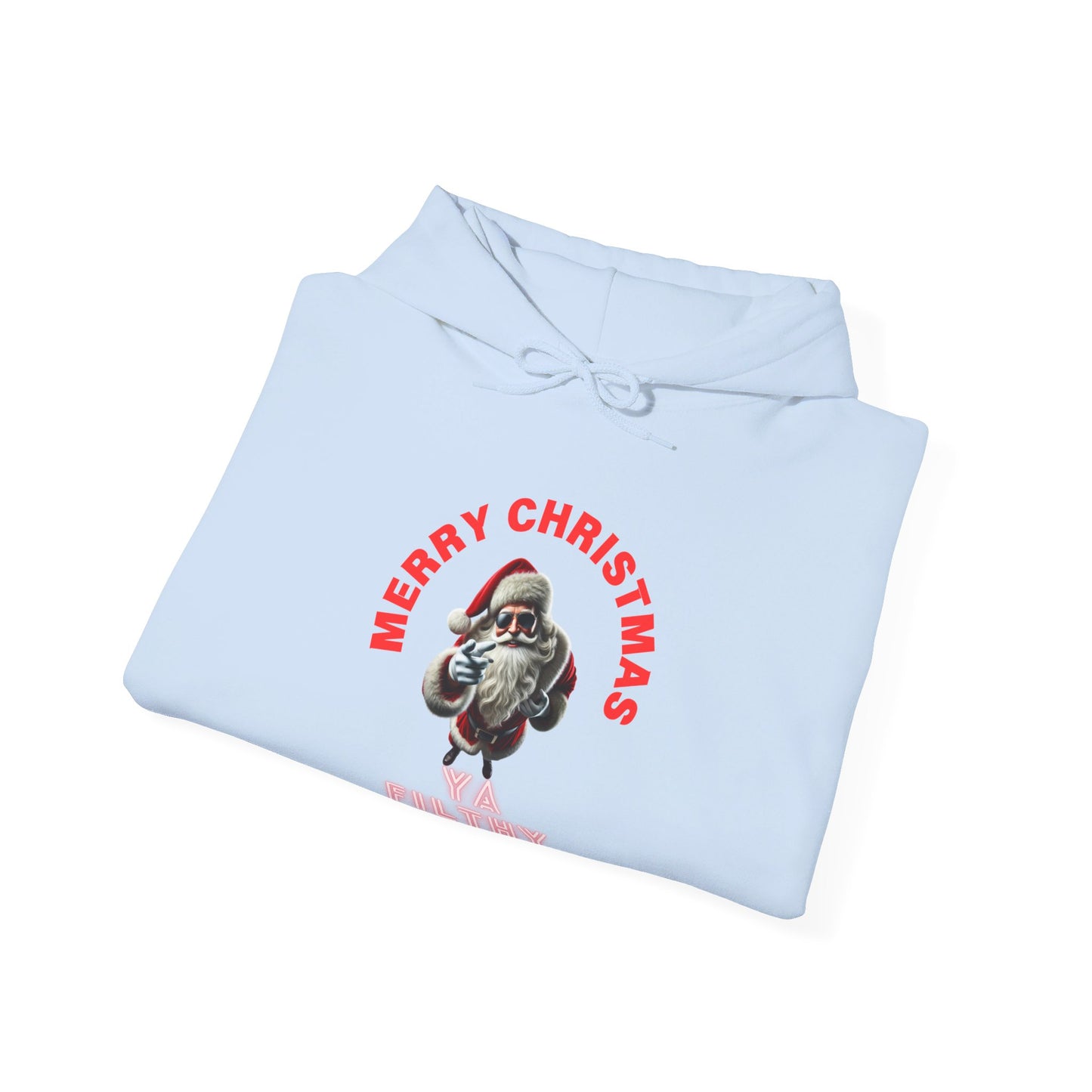 Merry Christmas - Ya Filthy Animal Unisex Heavy Blend™ Hooded Sweatshirt