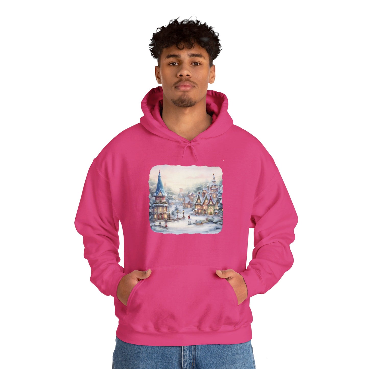 Snowy Christmas Village 2 - Hooded Sweatshirt