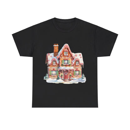 Christmas Snowy Village-14-T-Shirt