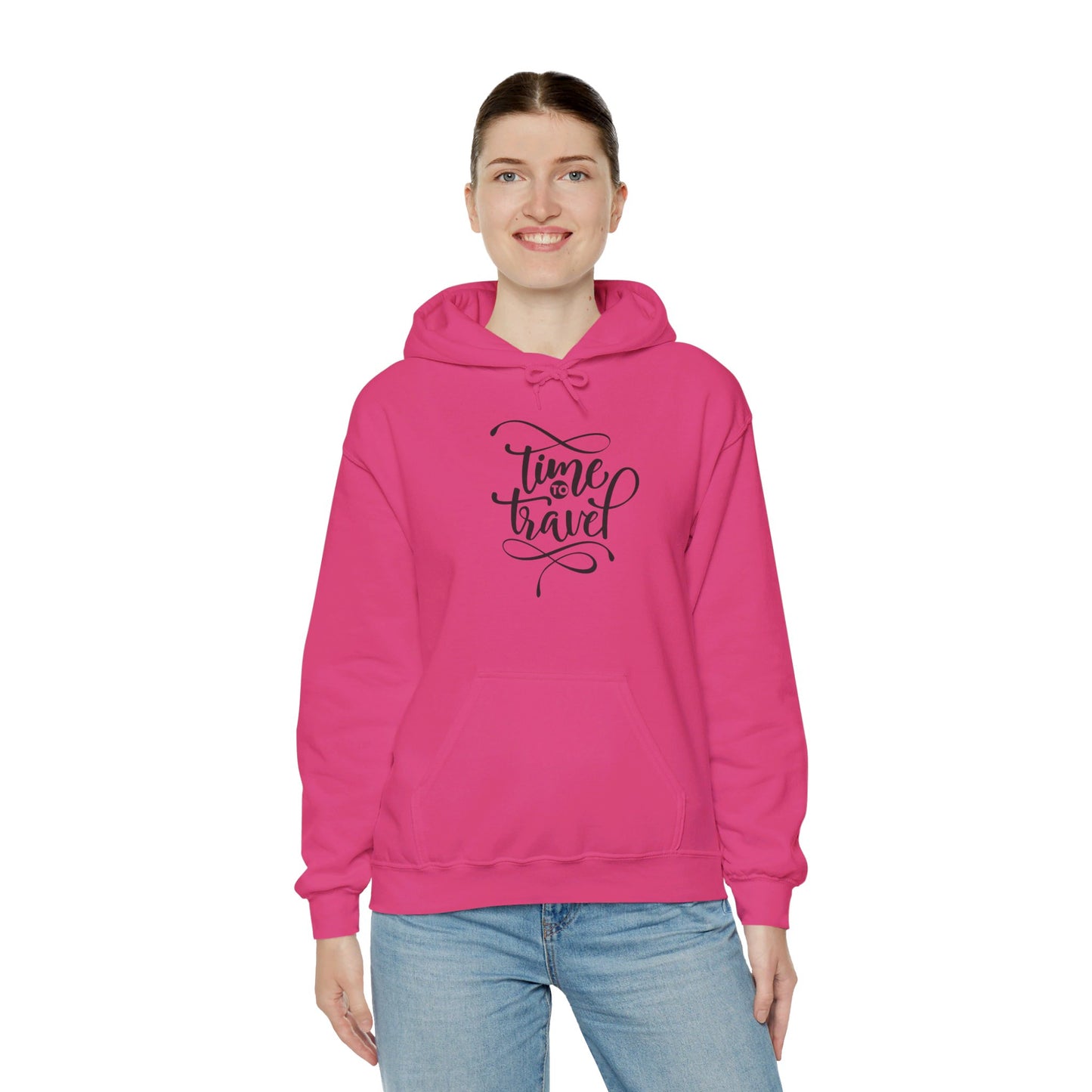 Adventure Awaits, Time to Travel Now - Hooded Sweatshirt