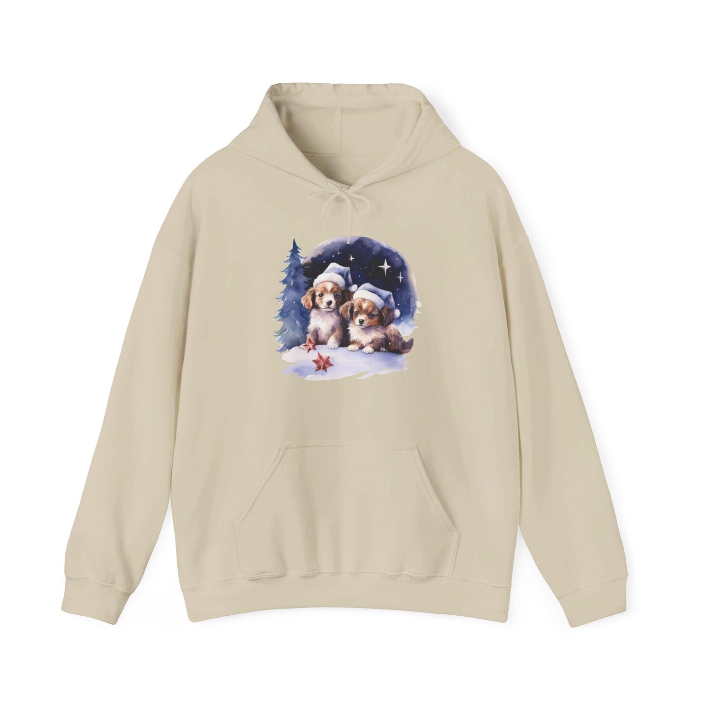 Snowy Christmas Dogs - Hooded Sweatshirt