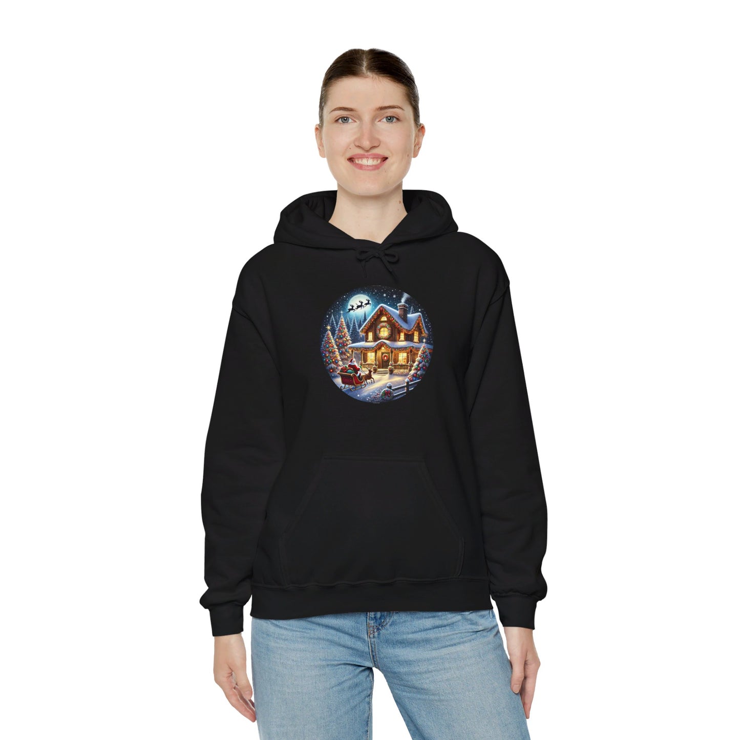 Santa's Joyful Ride - Hooded Sweatshirt